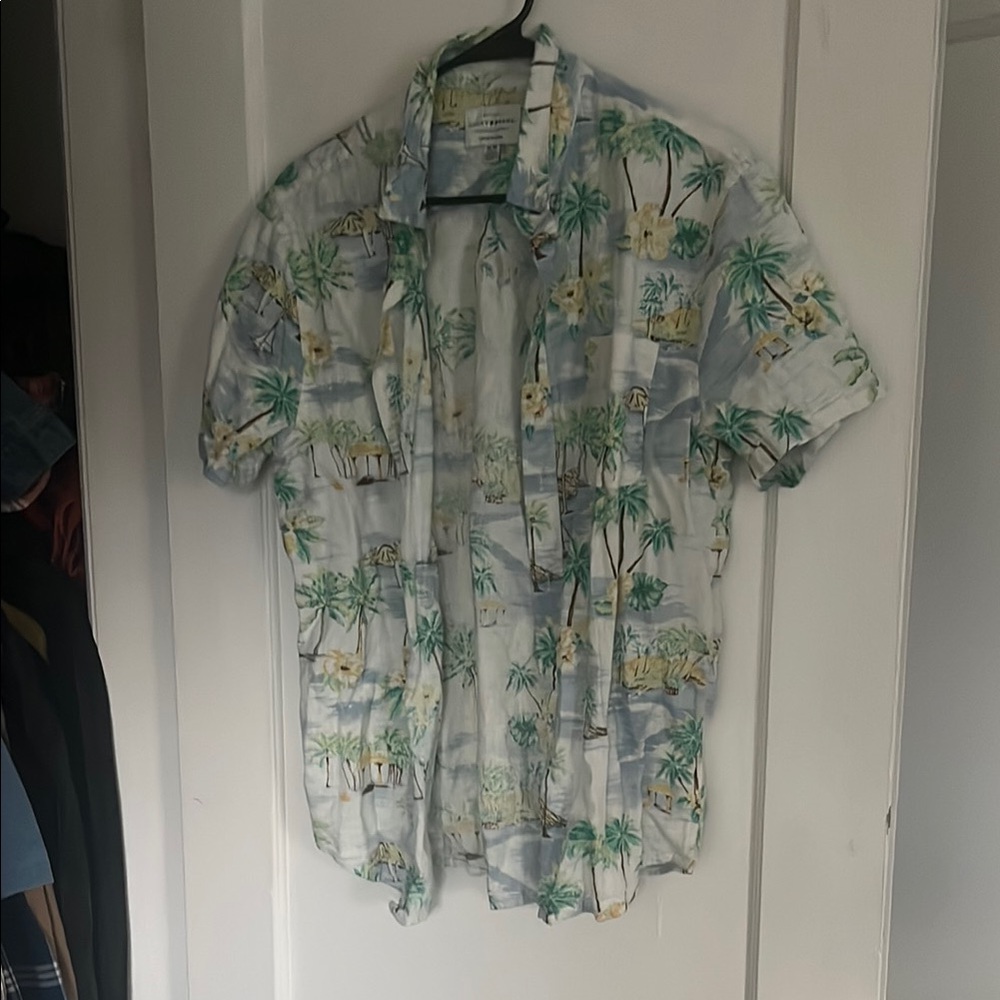 Lucky Brand Print Short Sleeve Shirt